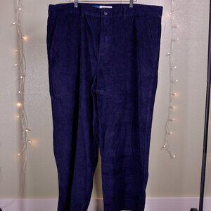 Dark Blue Wide Leg Corduroy Pants - Women's Old Navy - Size 22 Plus Size